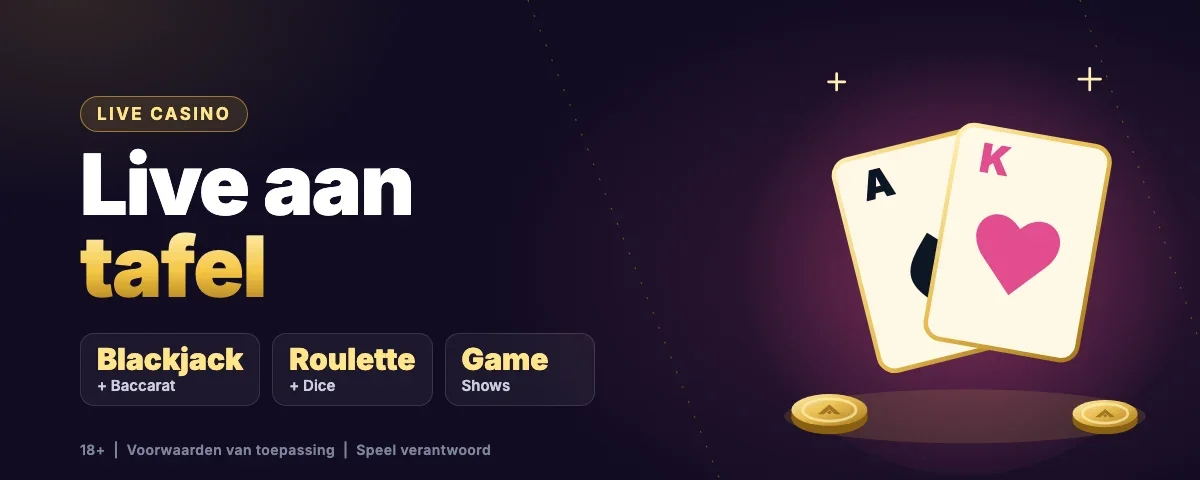 Aureon Live Casino: blackjack, baccarat, roulette en game shows